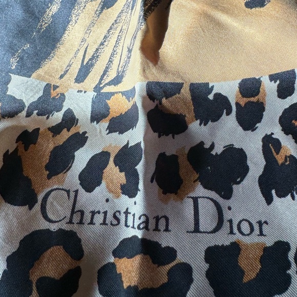 Vintage Christian Dior Lady Scarf Rare Couture - Picture 2 of 11
